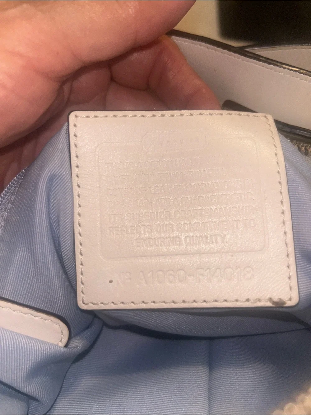 Coach Classic Cream Leather Shoulder Bag